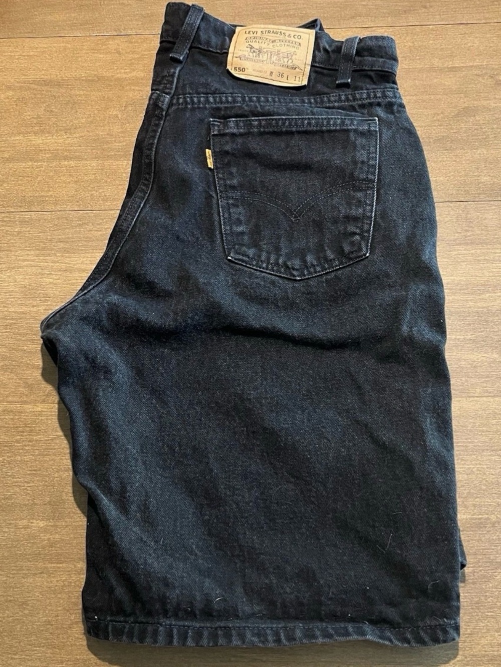 Levi's 550 Men's Black Relaxed Fit Jeans